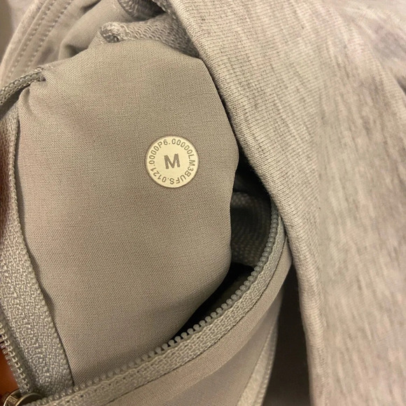 Lululemon City Sweat Crew Heathered Light Grey Size Medium - Picture 7 of 8